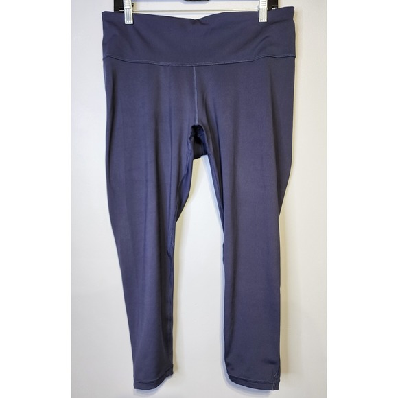 ADIDAS Women's Size 2X Aeroready 7/8 Style Tight Fit High Rise Leggings Gray - Picture 5 of 16